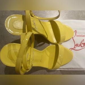 Christian Louboutin size 36.5 yellow